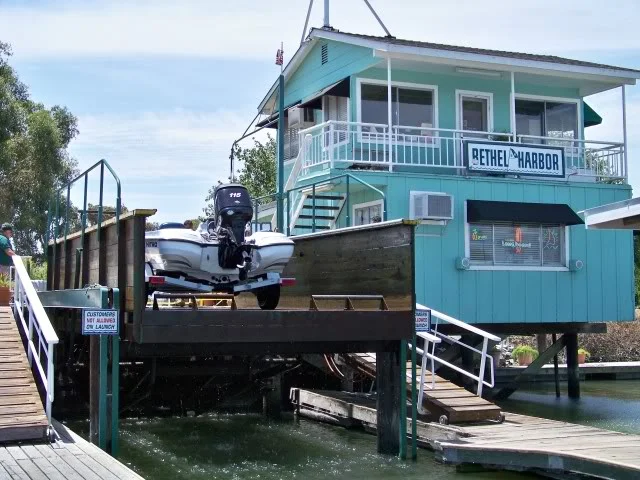 Drop your trailer, boat launch at Bethel Marina