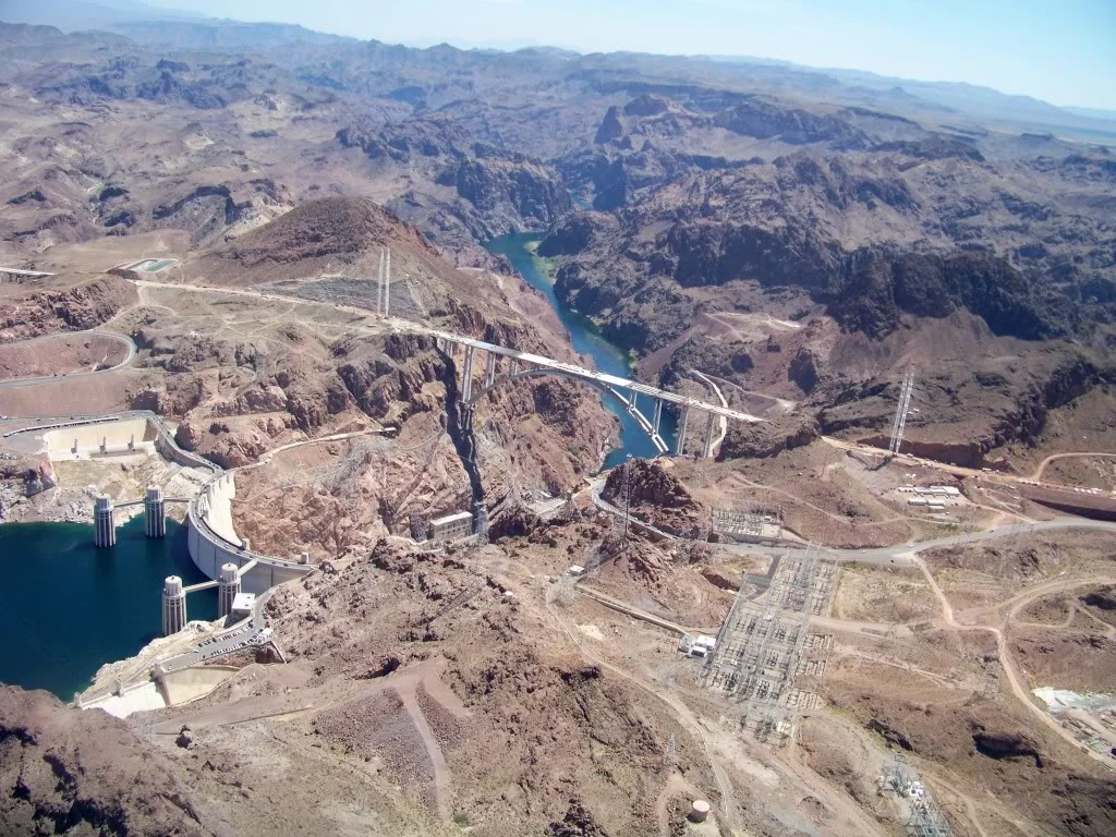Completed in 1936 the concrete which forms Hoover Dam would be enough to create a 4 foot wide sidewalk that would span the Earth's equator.