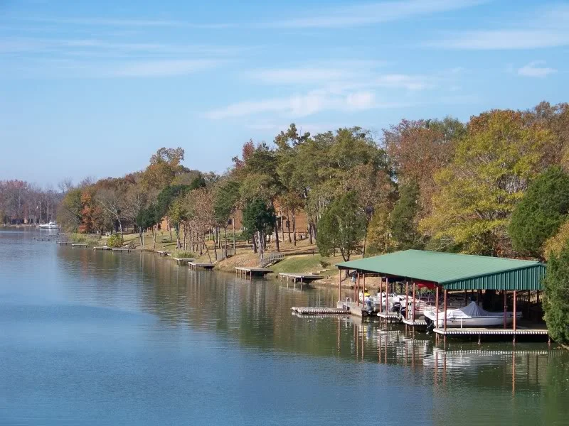 Docks at Town Creek Cove, Wilson Lake.