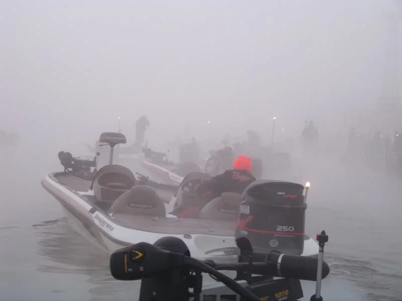 Day 2 heavy fog and a red light.