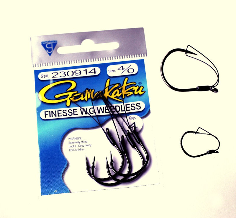 Gamakatsu Worm 330 Offset hooks for cheburashka.Big eye weedless,pike,perch,bass