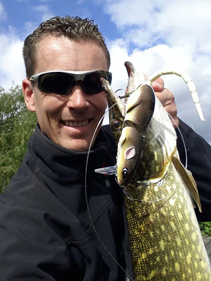Sander Panns with a great Pike 