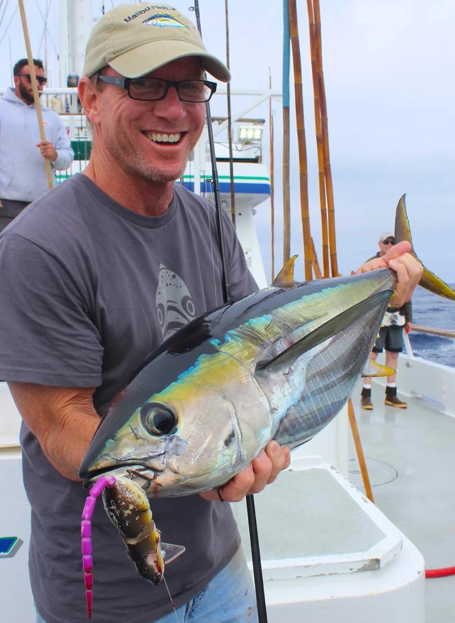 Tom Trainer Catches Tuna on SPRO BBZ-1 RAT 50 On the Excel Long Range Sportfishning Boat