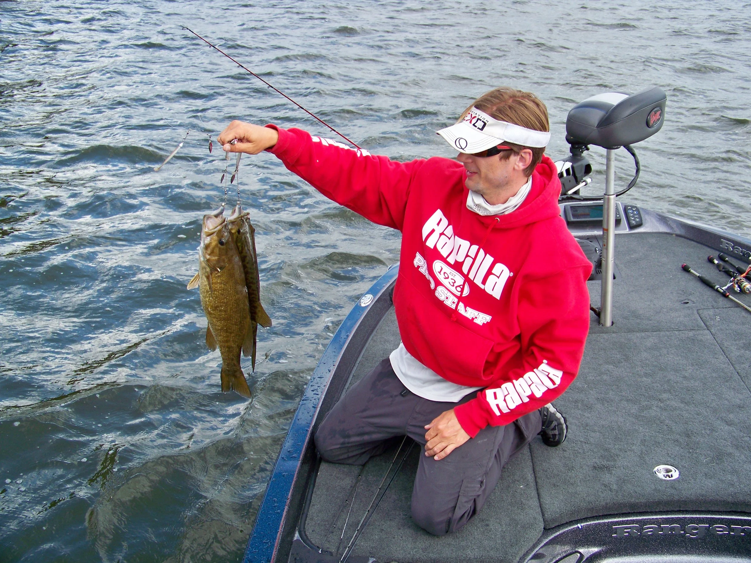 Troy scores a solo double using the Umbrella Rig. 