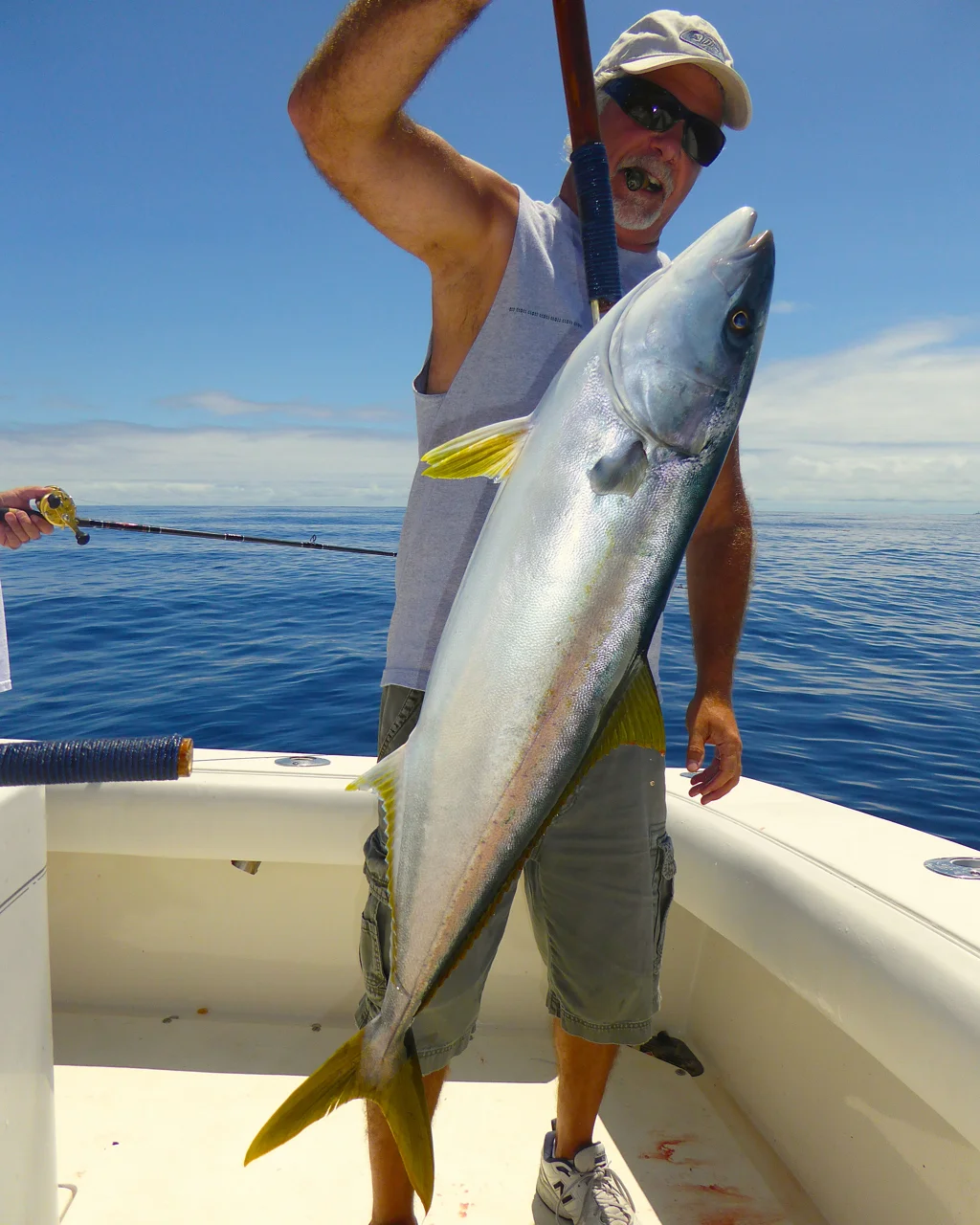 Tim Tuttle with a beautiful yellowtail 