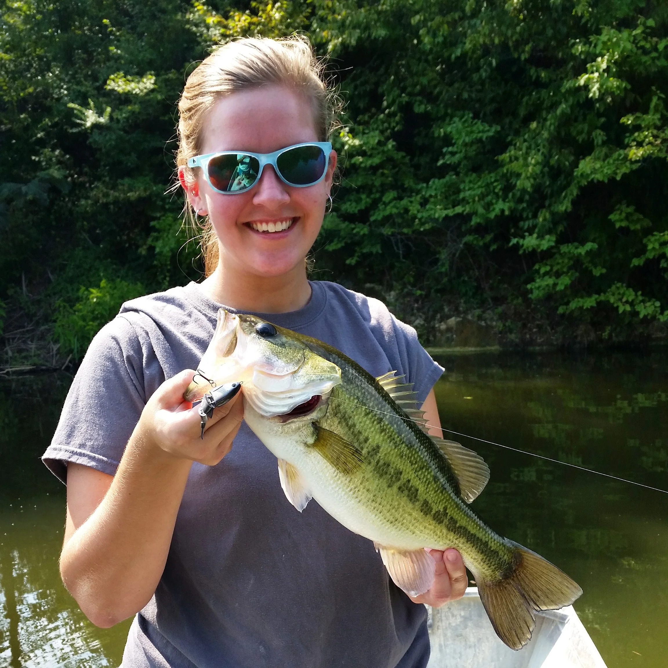 Alabama's Hannah McCurdy Schools Bass With The BBZ-1 2.5 Baby Shad