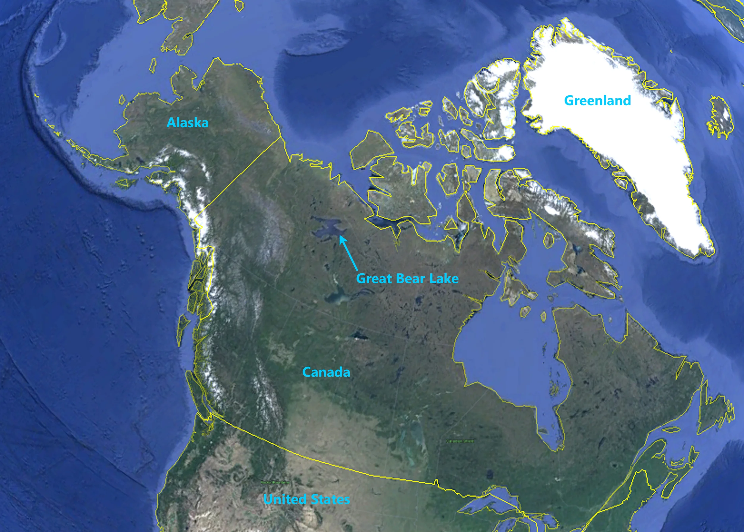 Map Canada Great Bear Lake universe map travel and codes