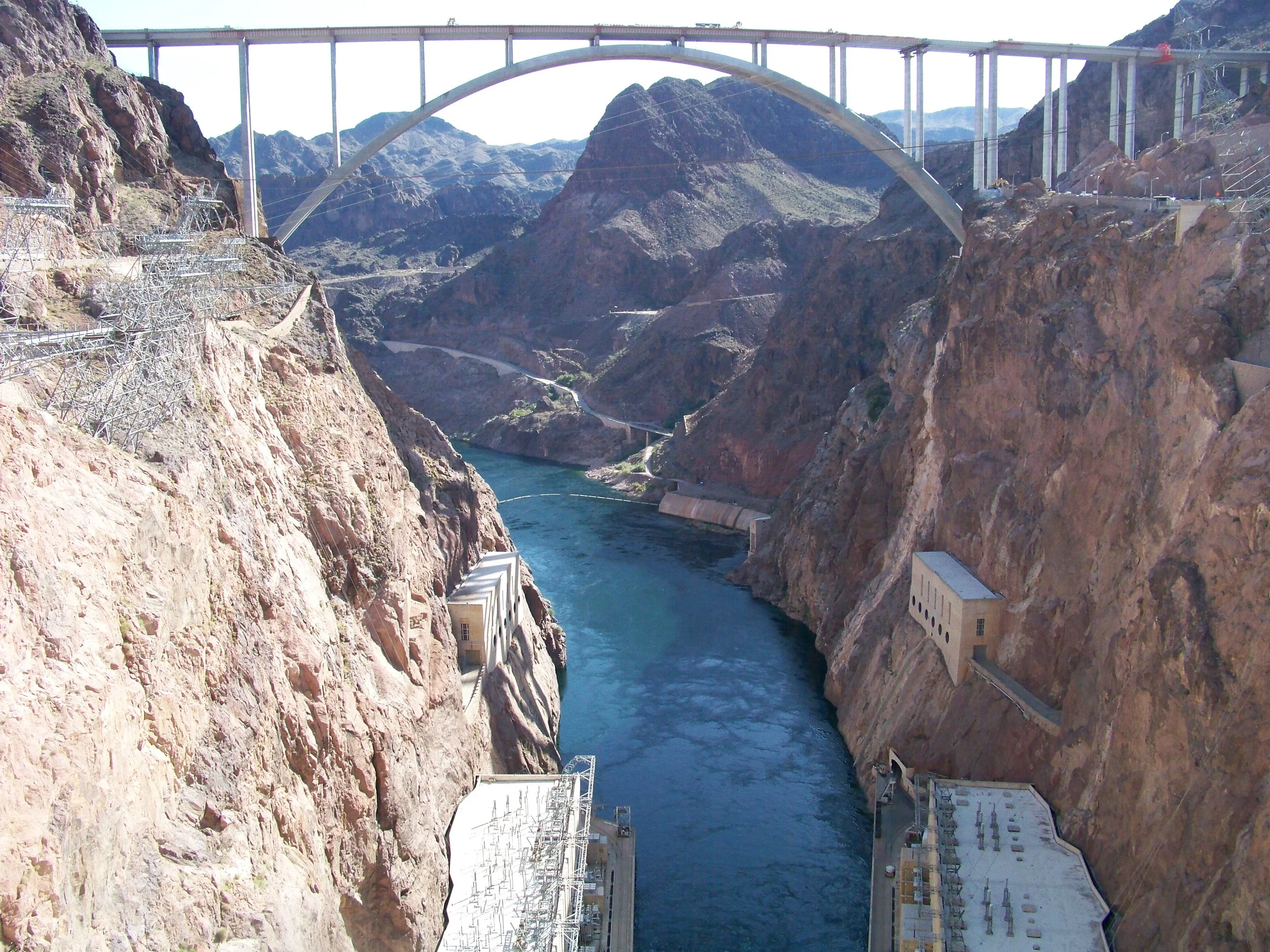 Traversing the Colorado River this bridge was completed in 2010 and is in Memorium to Mike O’Callagan and Pat Tillman. Mike O’Callagan was a former Governer of Nevada and Pat Tillman as most of you know was a professional NFL football player who gave up his career (AZ Cardinals) to enlist in the military and fight in Afghanistan, where he lost his life. 