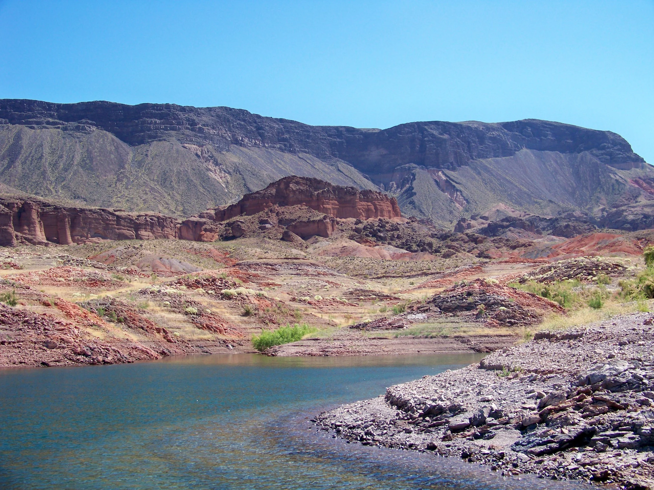 Fortification Hill on the Boulder Basin and the painted desert.