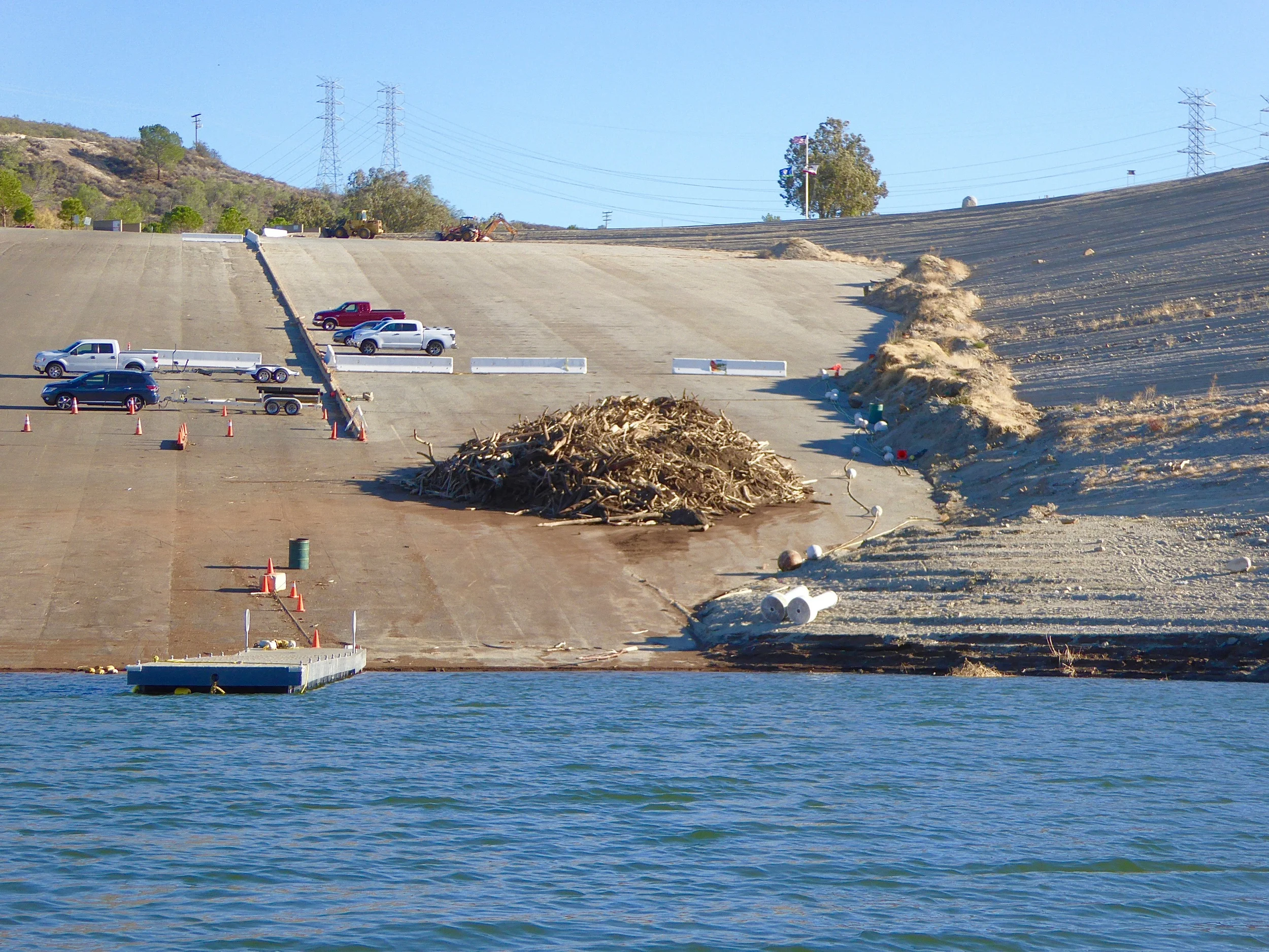 "Work Smarter not Harder" Castaic Lake "WOOD" Clean Up Is Never Ending!