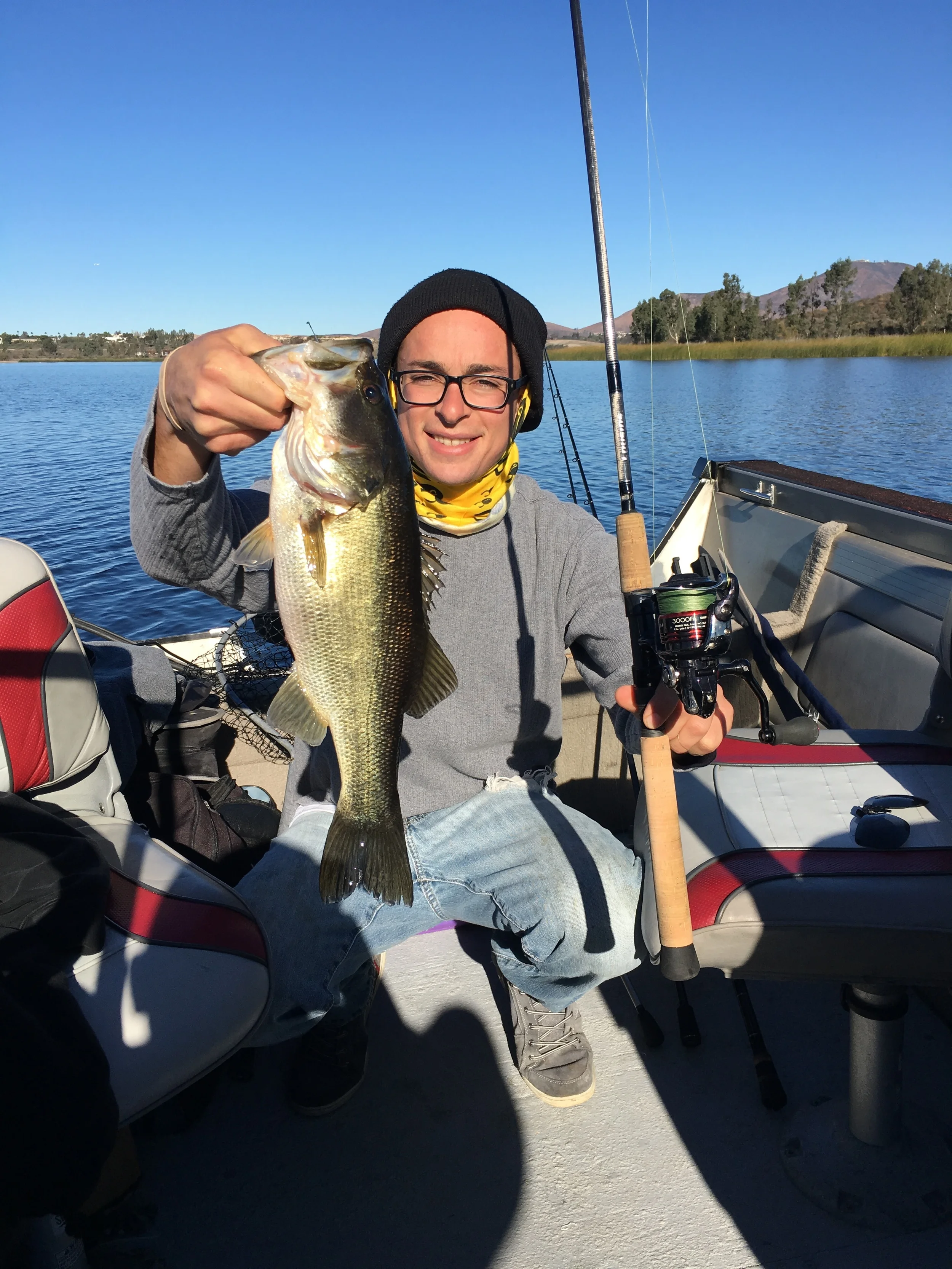 Pre-Fishing Otay Lake with Stan Kaplun and Greg LeRoy.
