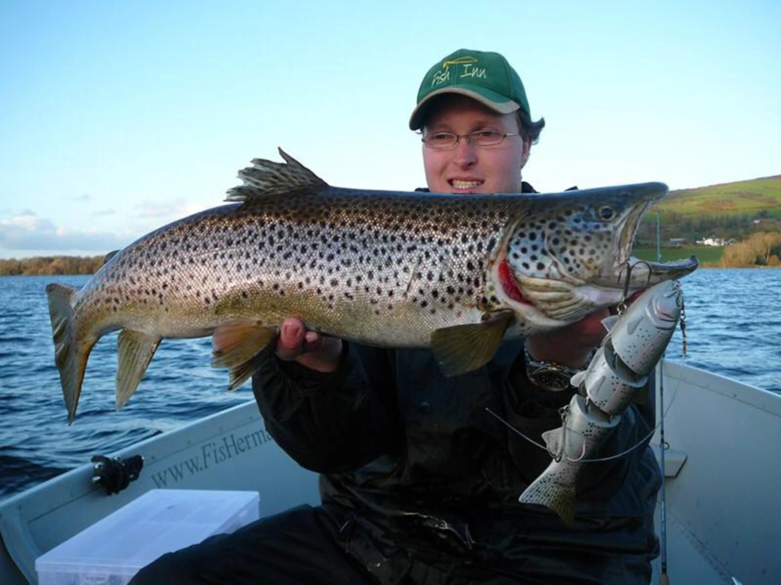Bjorn Janssen of the Netherlands and the SPRO 8" BBZ-1 Swimbait Catch Heavy Weight Fish On Lough Derg Ireland