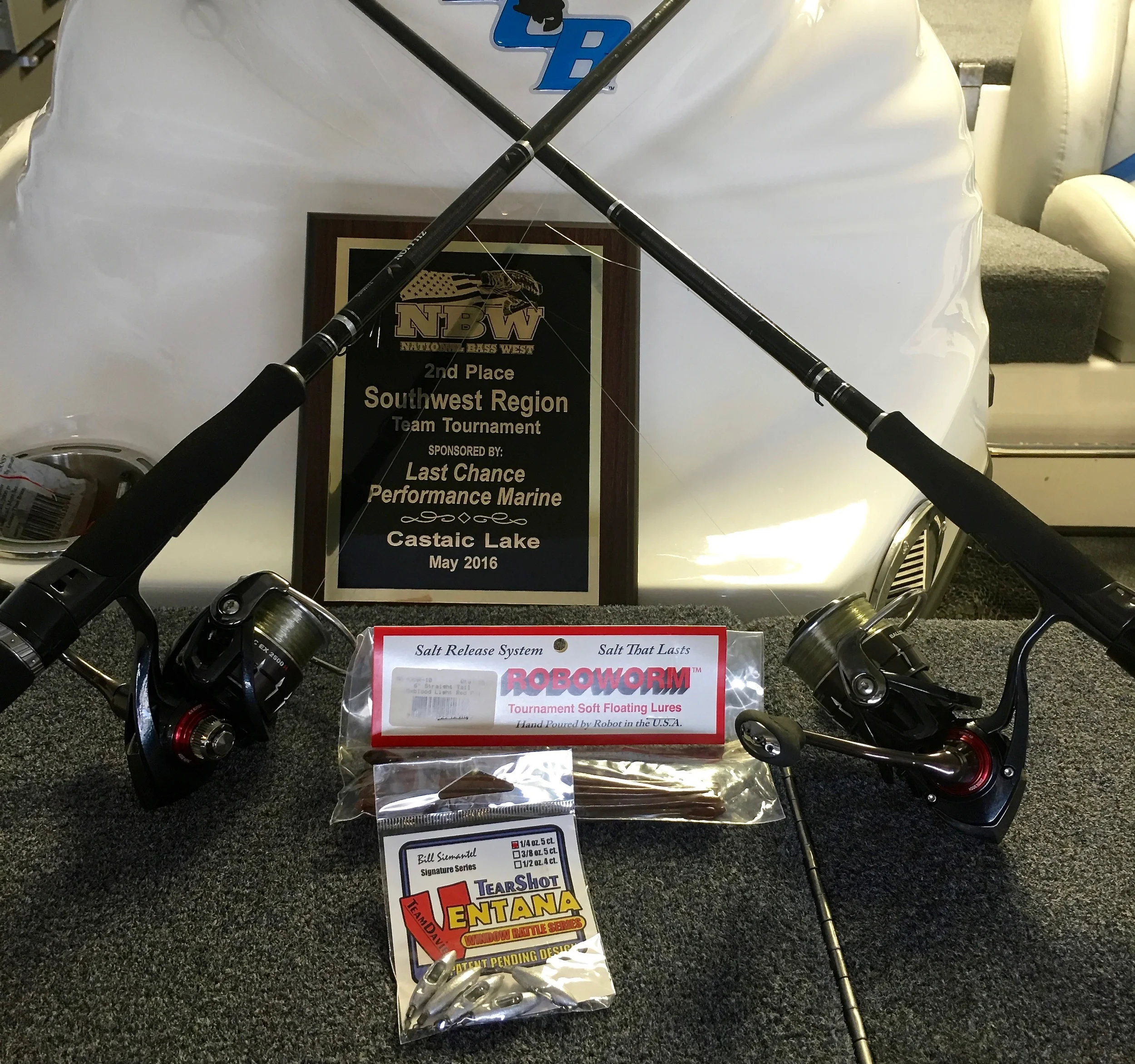 RoboWorm, Ventana, 6# Maxima Fishing Line In Ultragreen and the new Daiwa Zillion Rods and Daiwa Ballistic Reels