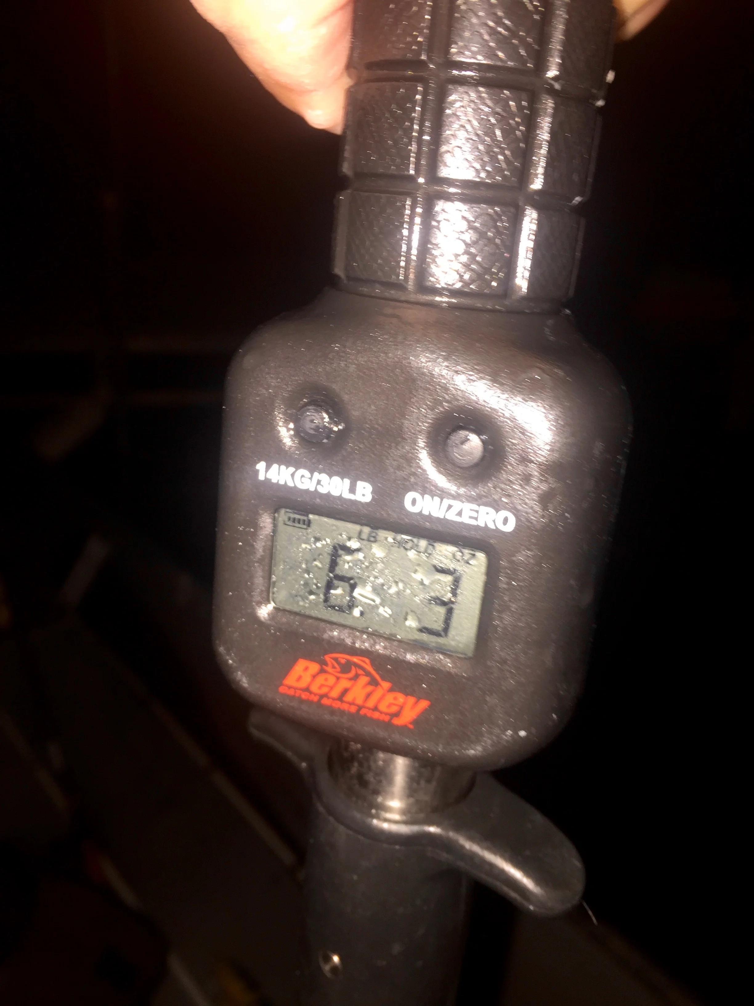 6.3 pounds on the BBZ-1 Rat 50 in Black