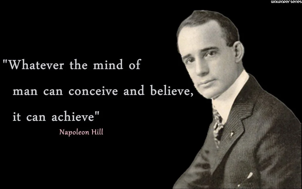 Oliver Napoleon Hill (born October 26, 1883 – November 8, 1970) was an American self-help author. He is known best for his book Think And Grow Rich (1937) which is among the 10 best selling self-help books of all time. Hill's works insisted that fervid expectations are essential to improving one's life. Most of his books were promoted as expounding principles to achieve "success".