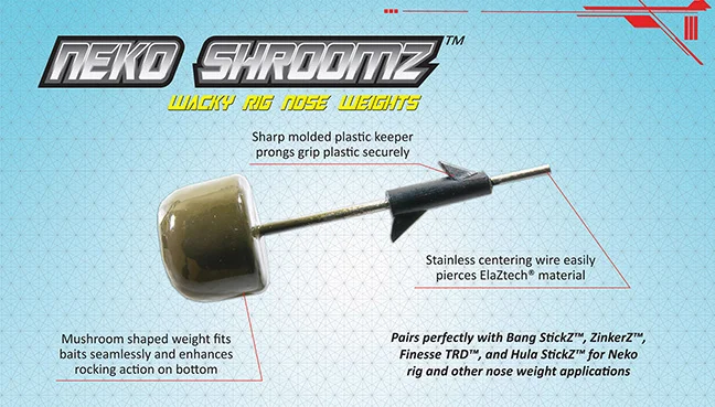 Tête De Jig Neko ShroomZ Ned Rig - Z-MAN - Dépôt Chasse & Pêche - Foto 2