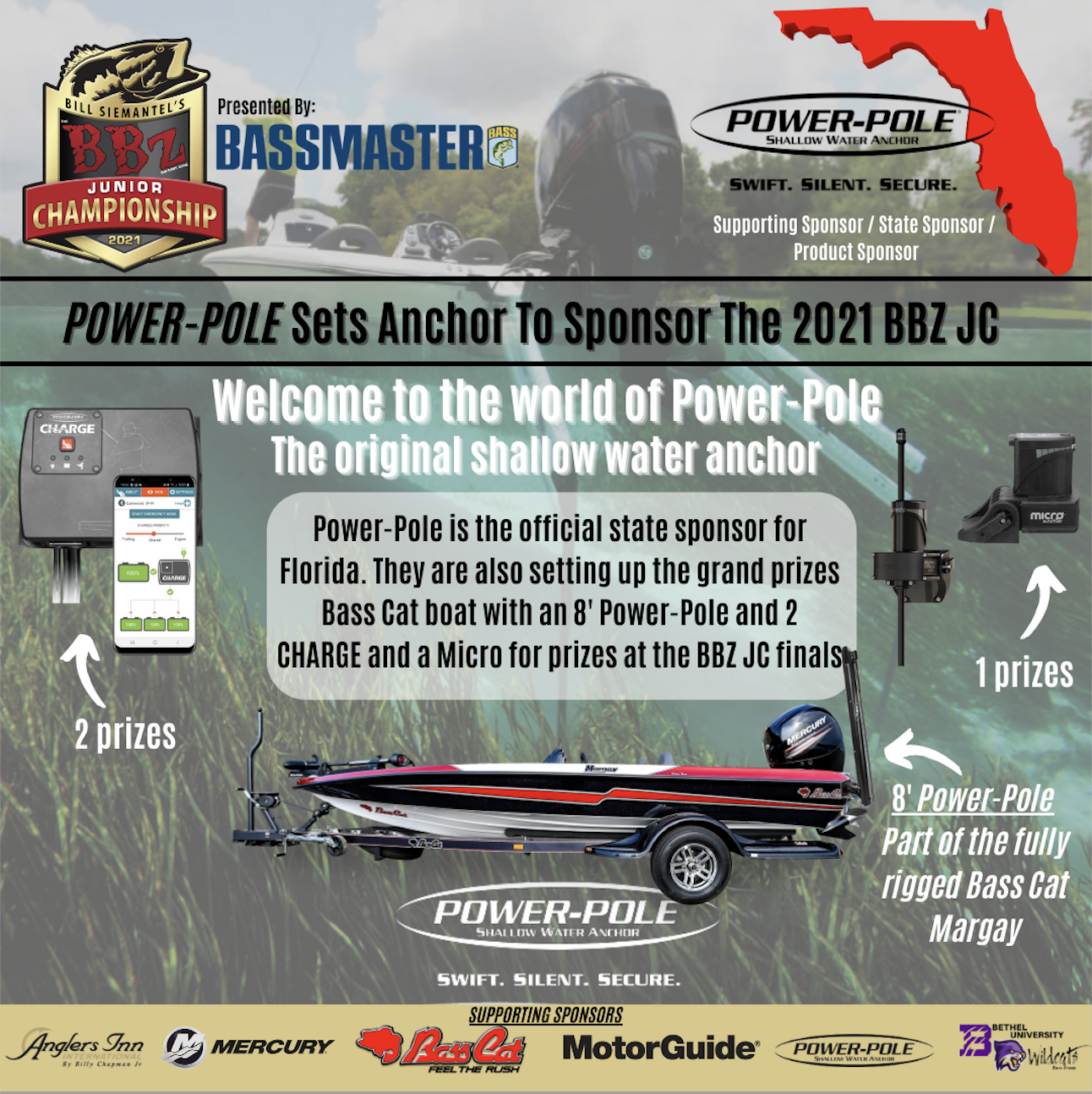 Power-Pole Deploys in Florida, but helps young BBZ JC anglers across the US!