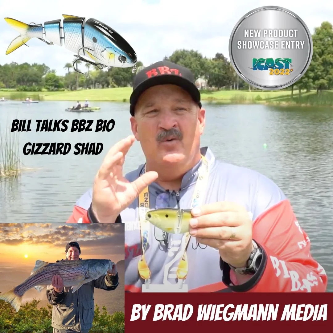 New Fish Lab Tackle BBZ Bio-Shad Gizzard on the water ICAST 2022 featuring Bill Siemantel