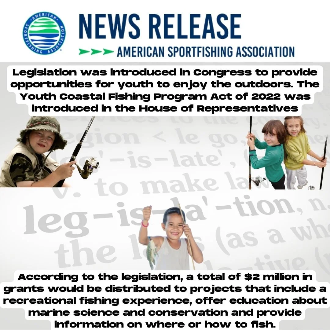 YOUTH COASTAL FISHING BILL INTRODUCED