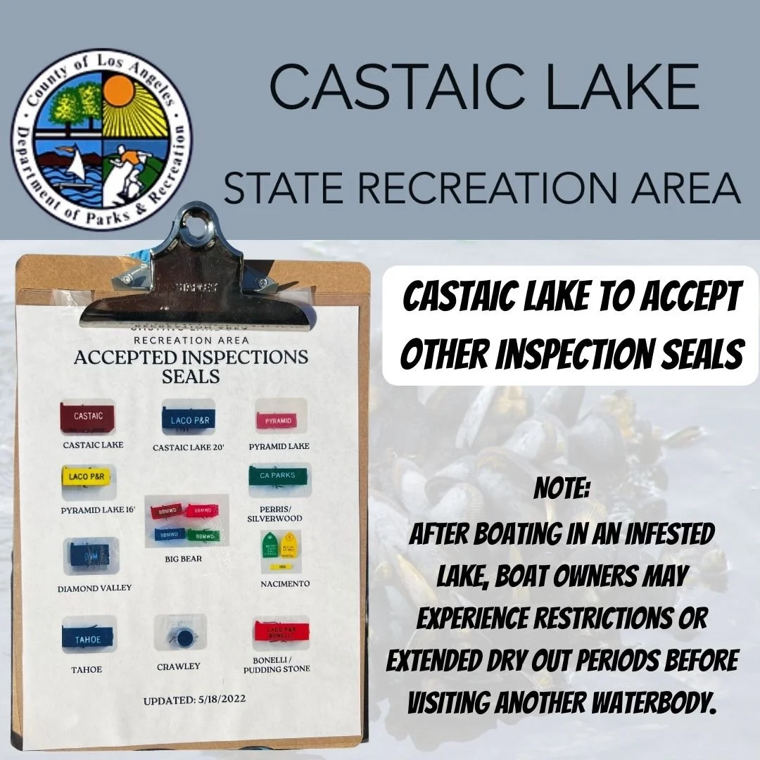 Castaic Lake To Accept Other Inspection Seals