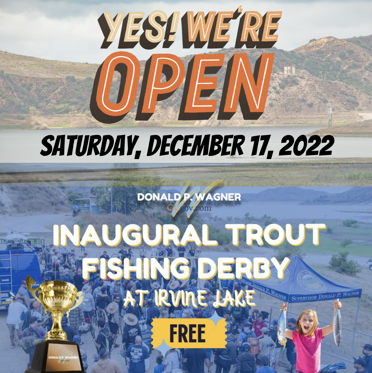 Inaugural Trout Fishing Derby At Irvine Lake Dec 17th