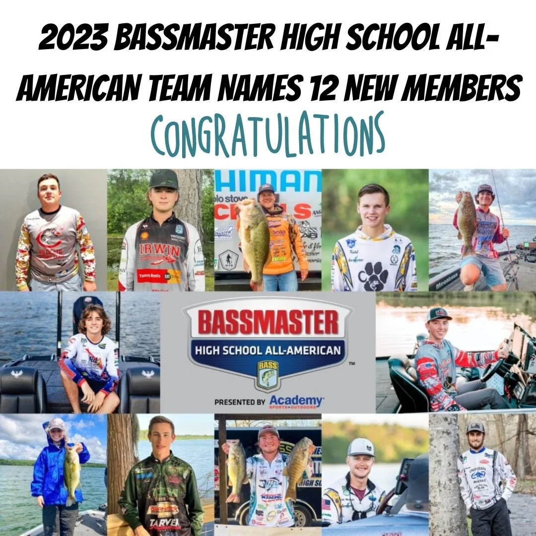 2023 BASSMASTER HIGH SCHOOL ALL-AMERICAN TEAM NAMES 12 NEW MEMBERS