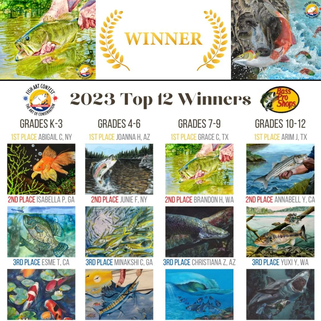 FISH ART CONTEST NATIONAL WINNERS ANNOUNCED