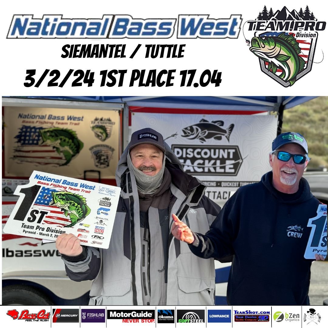 Siemantel and Tuttle Take 4th Back2Back2Back2Back Wins / National Bass West
