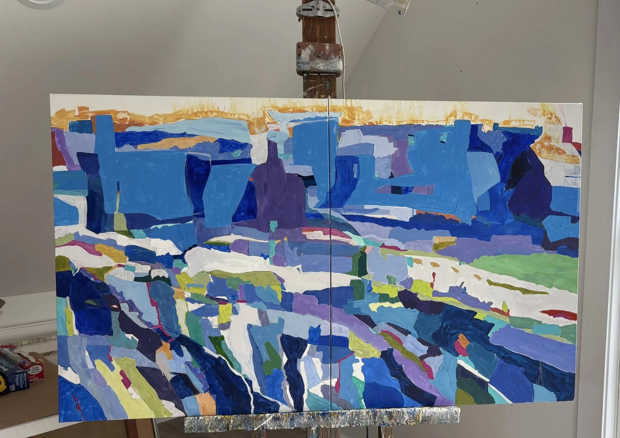 # 13      "BOUNDARIES"  Diptych