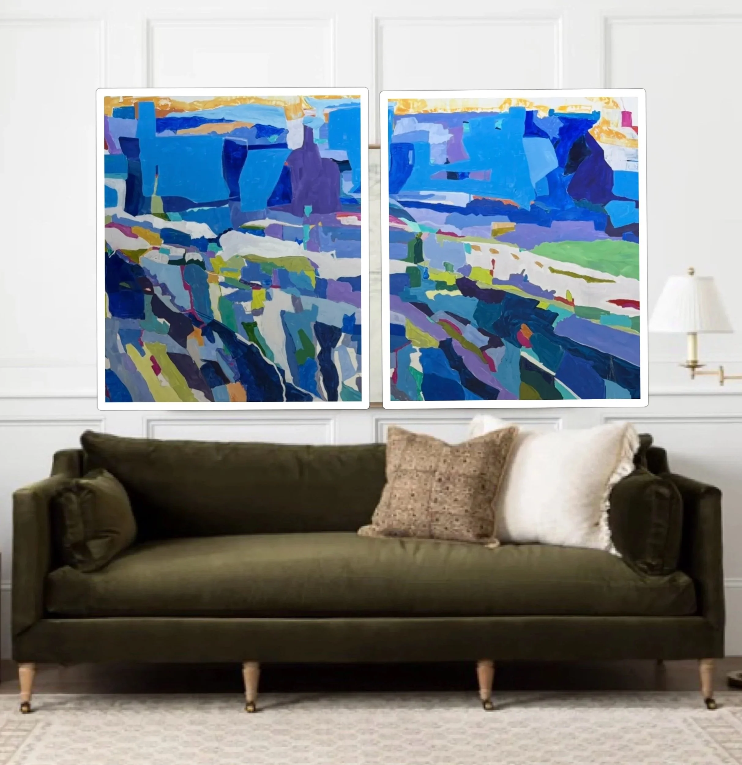 #13  "BOUNDARIES"  Diptych