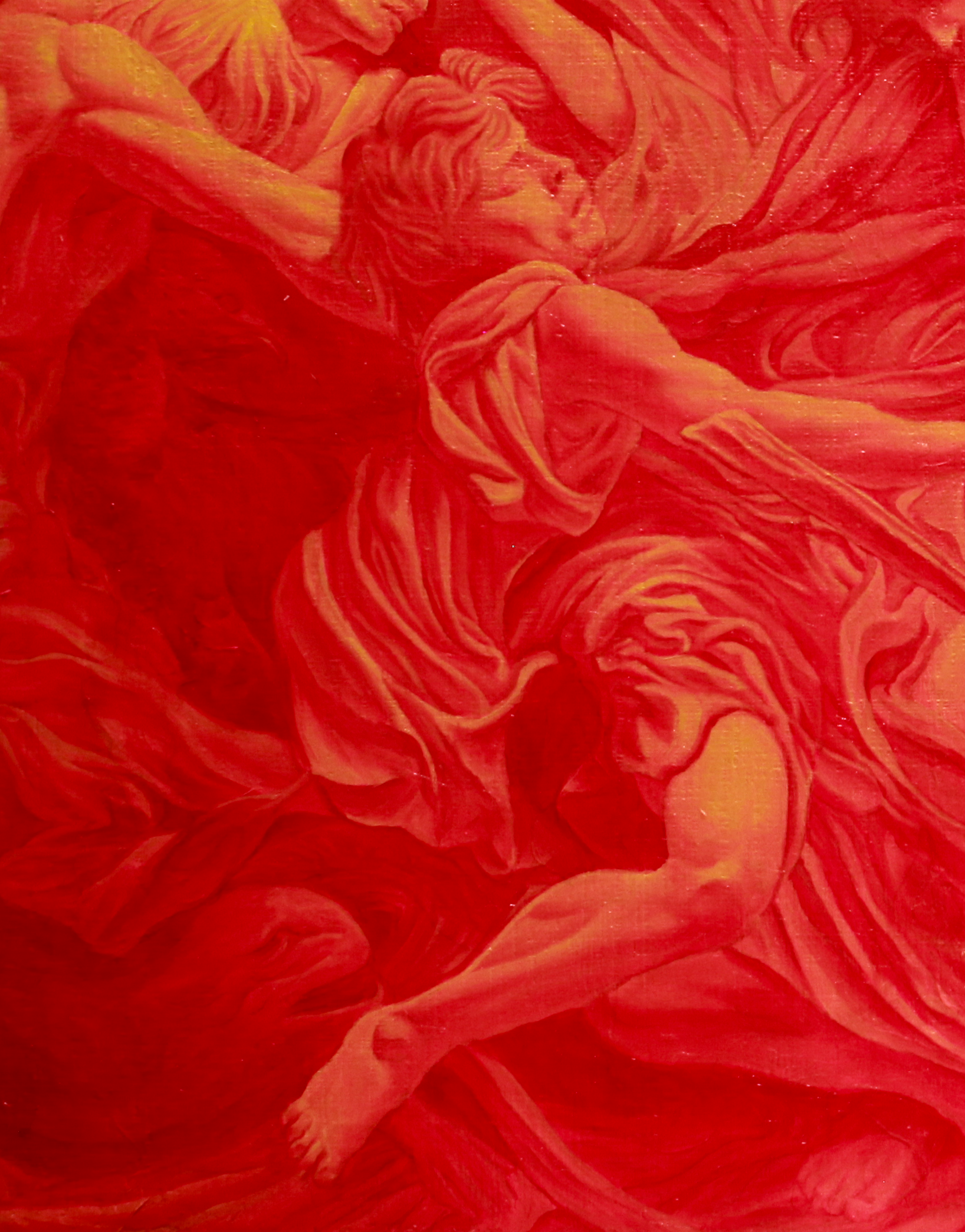 Detail, Surrender to Sleep, 16 x 20 inches, Oil on Panel, 2023.png