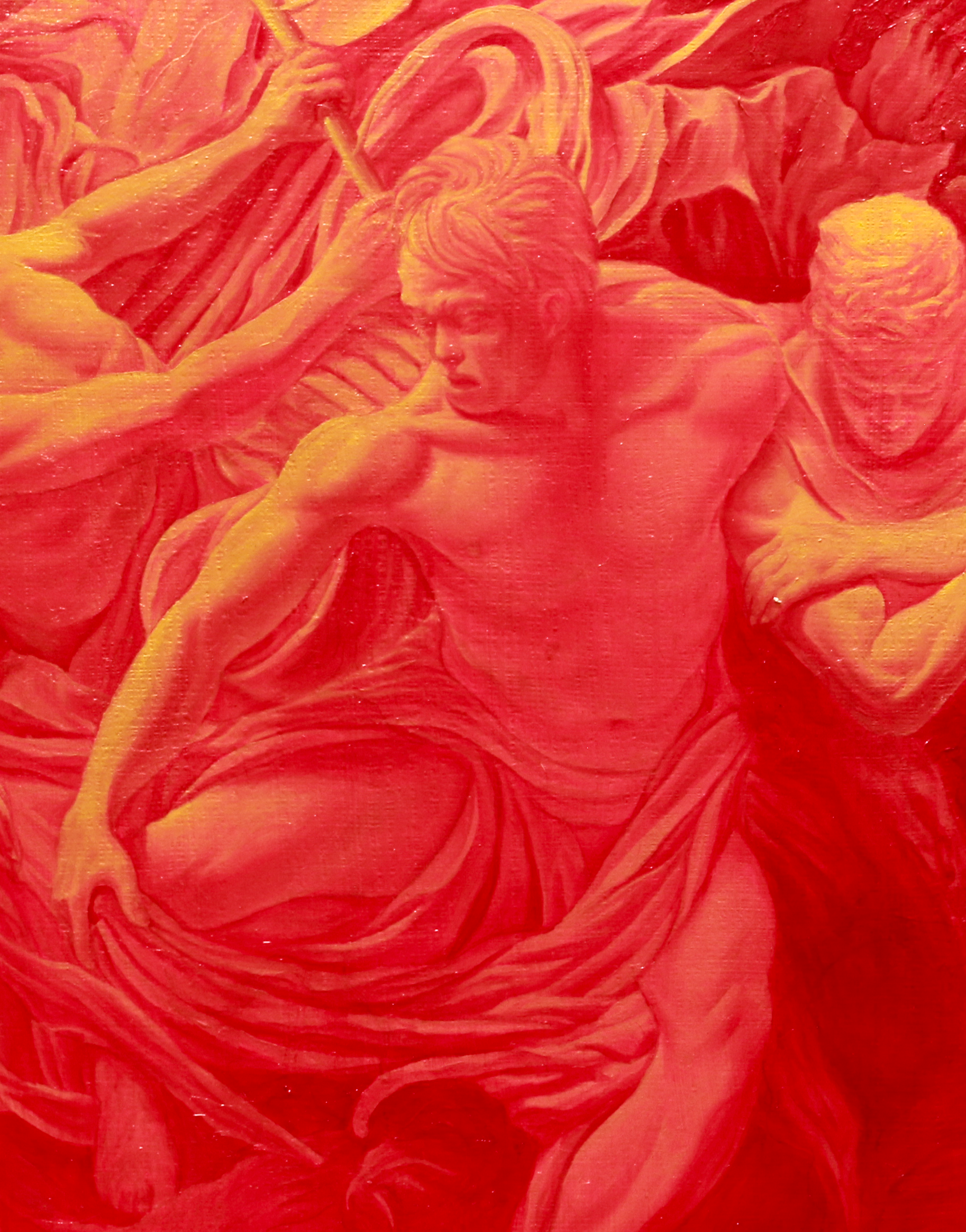 Detail 2, Surrender to Sleep, 16 x 20 inches, Oil on Panel, 2023.png