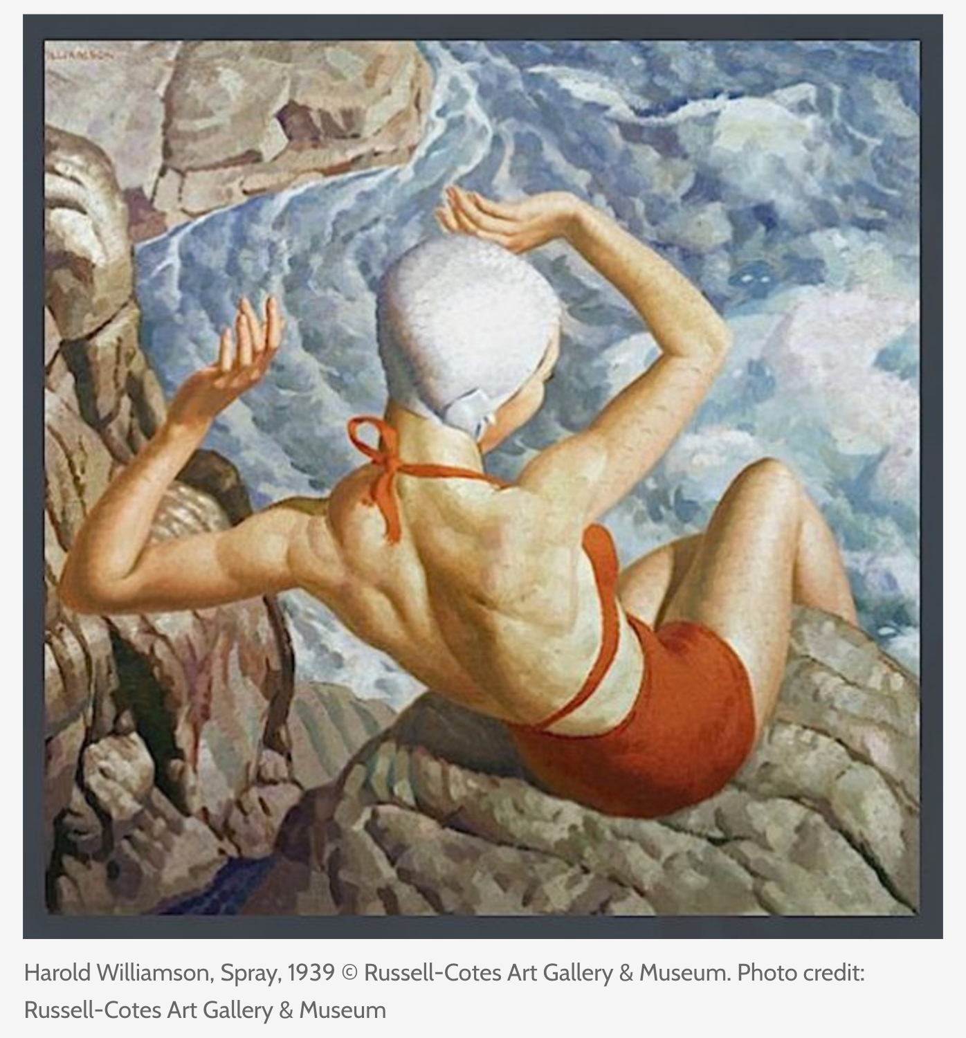 'Spray' by Harold Williamson, part of the exhibition True To Life: British Realist Painting From The 1920s To The 1930s