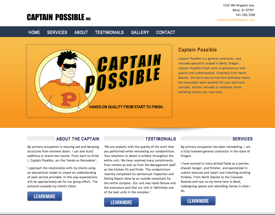 Captain Possible Web