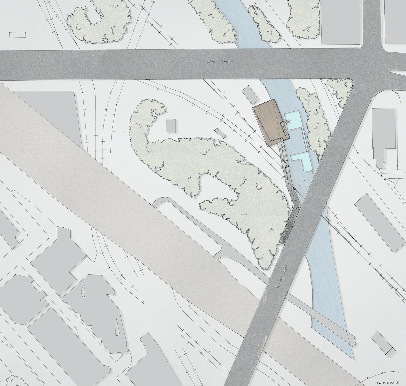 Site 1. Path and Pace, plan