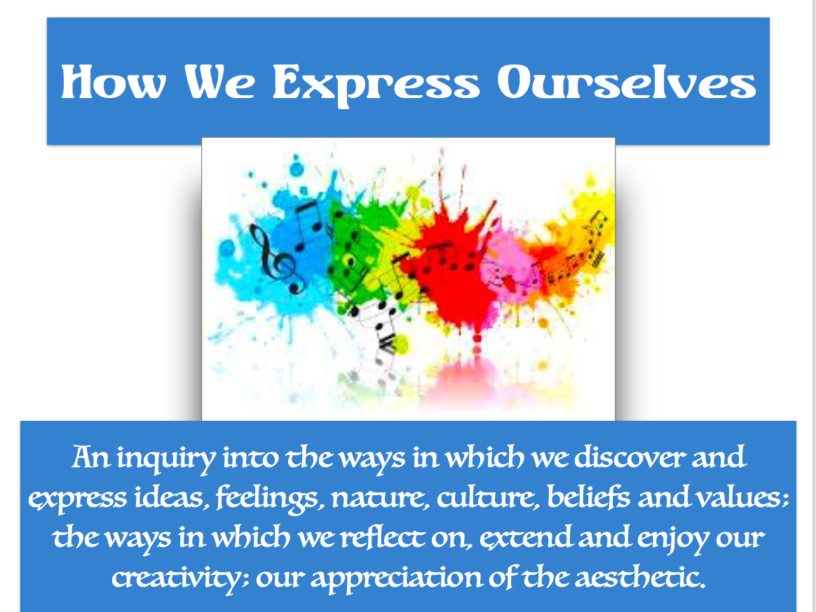 Kindergarten Music Unit 2: How We Express Ourselves; September-November 2017