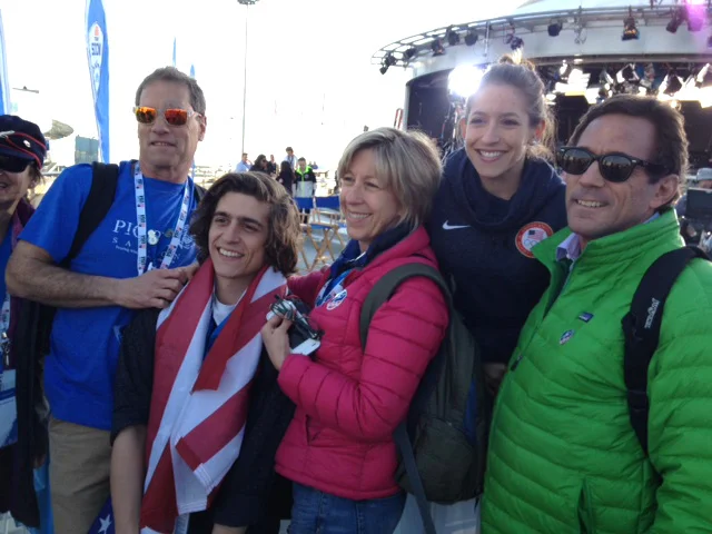 Jerome family and friends at the set of NBC's Today Show on Feb. 12.