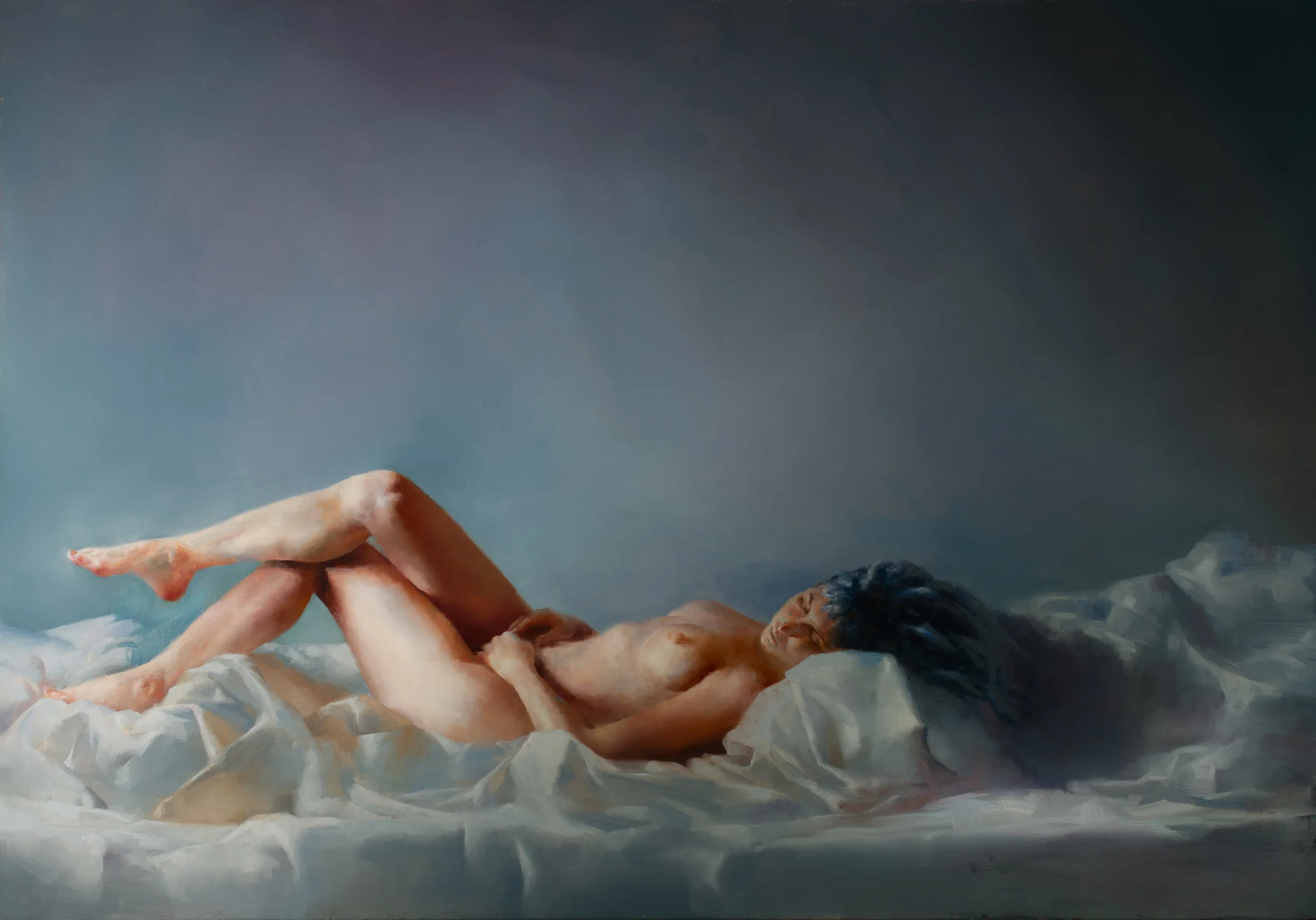 'Female Nude in Blue' is selected as finalist from International artist magazine