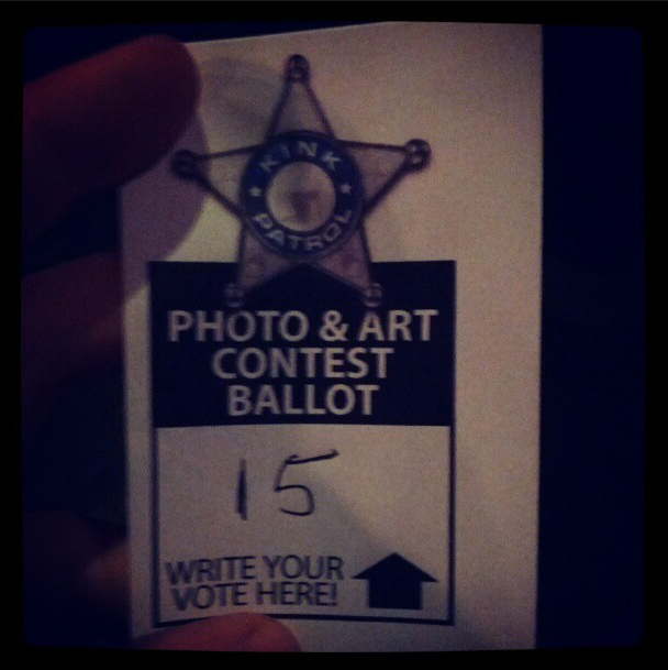 Ballot for voting.