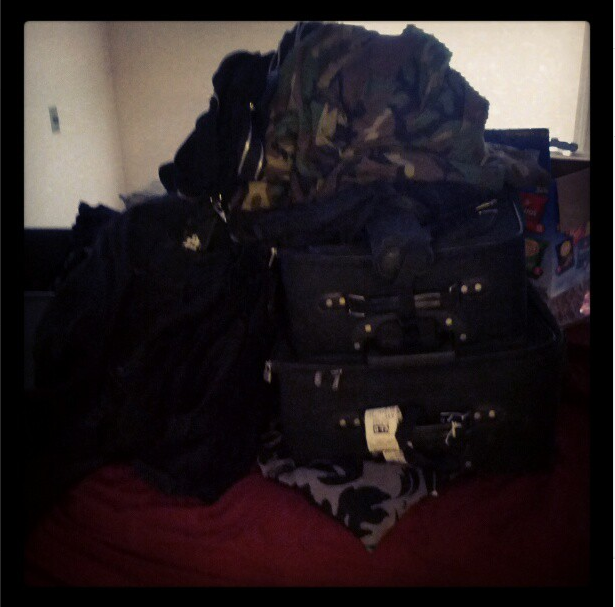 Pile of what used to be in my closet.