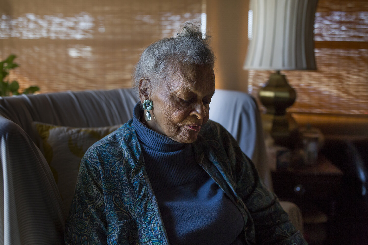  Evangeline Grant sits in her home which originally belonged to her parents in Tillery. Grant's family fought the government for 30 years to maintain control of the land after their farm was foreclosed on in 1978. Evangeline and her brother Gary Gran