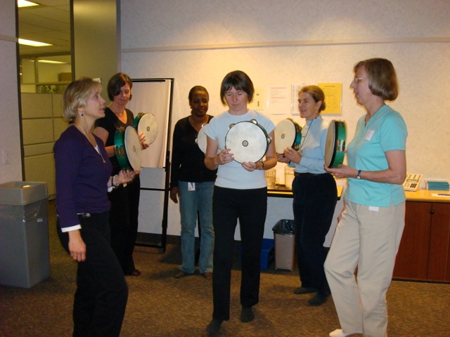 Learning "The Car Wash" at a Toronto workshop with Deborah Tate Breault