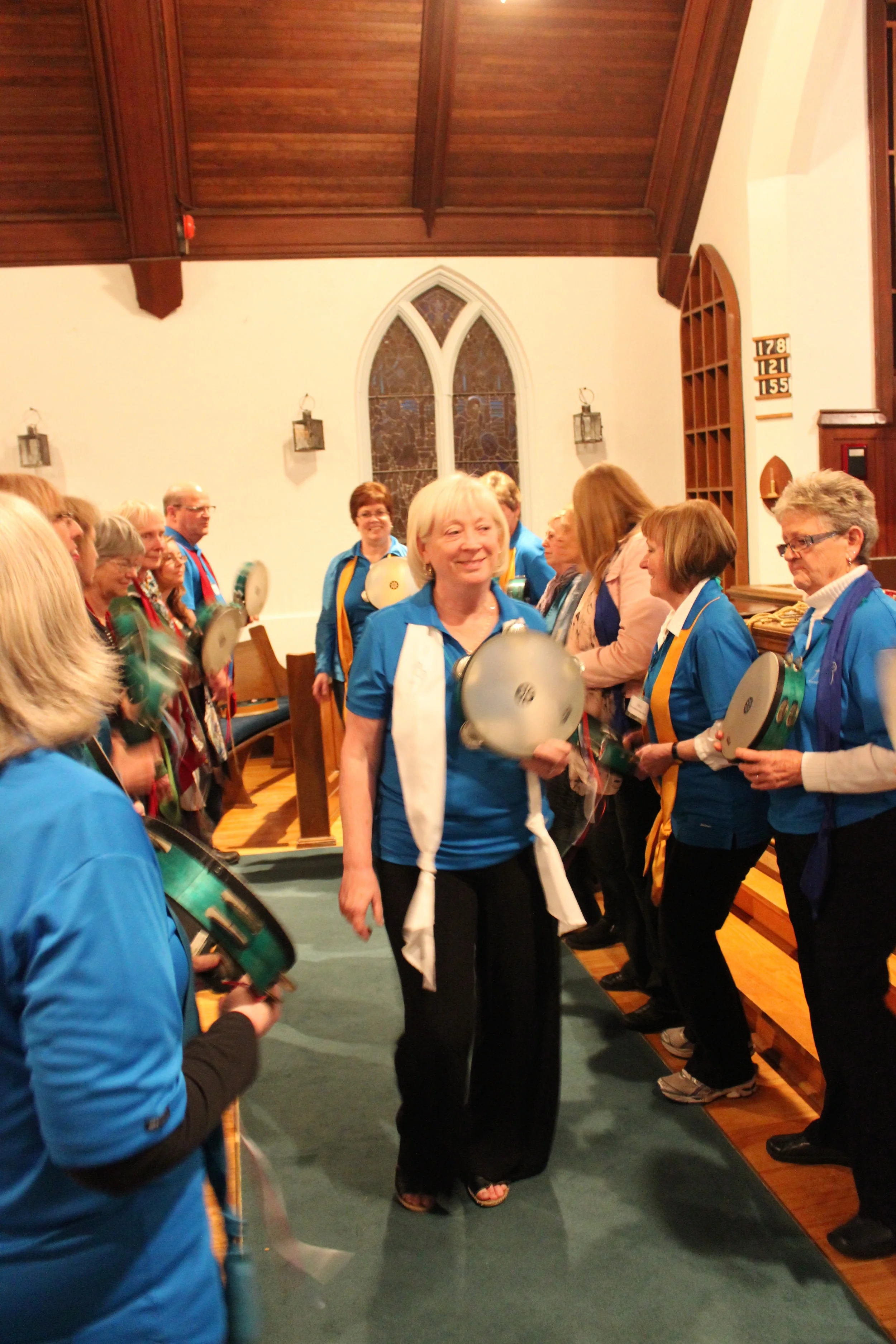 Ceremonial Blessing Saturday evening - a longer line than even Layne's Mob of Angels' ceremonies of Blessing!!!