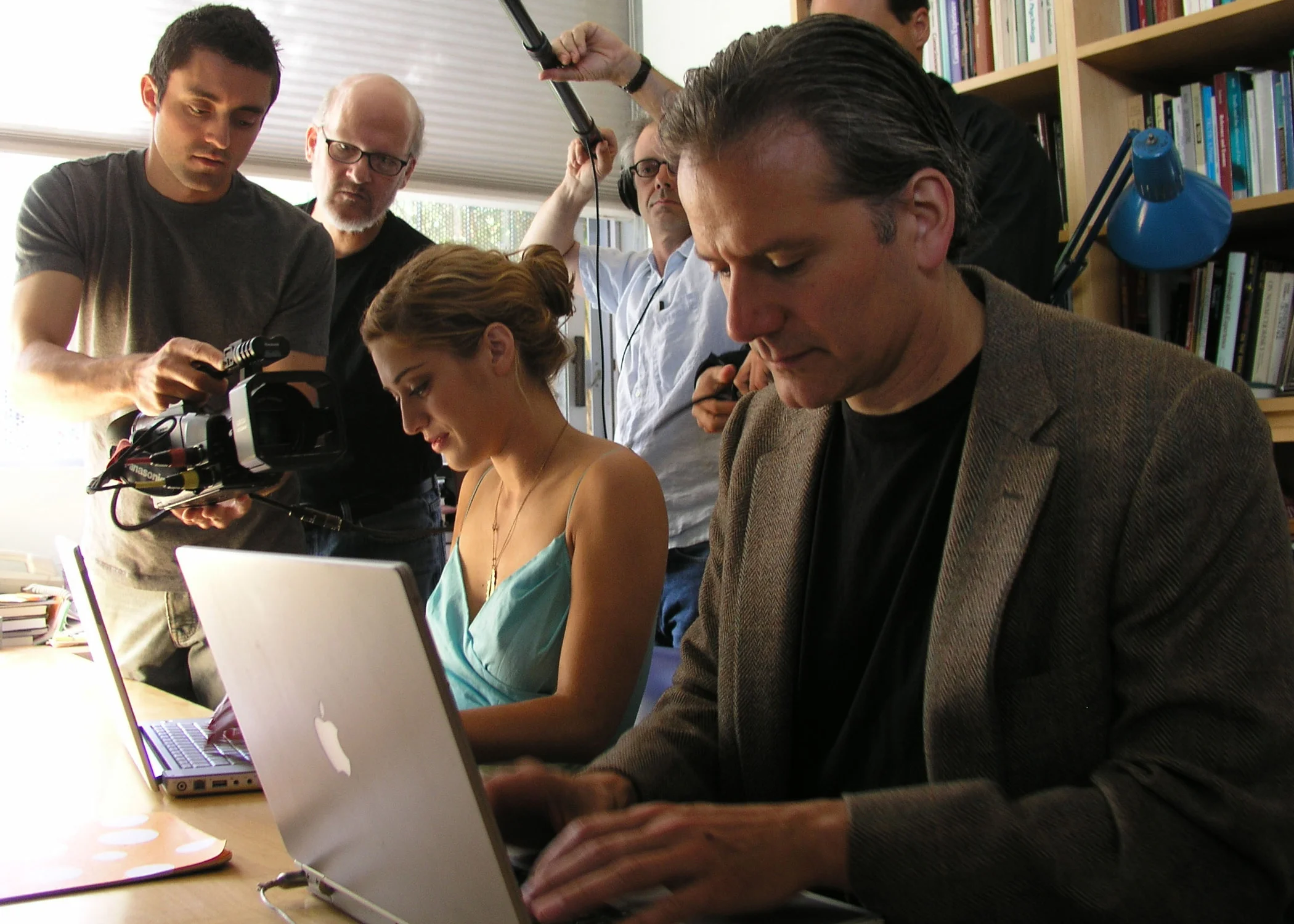 Gary Walkow directs Campbell Scott and Lizzy Caplan in "Crashing"