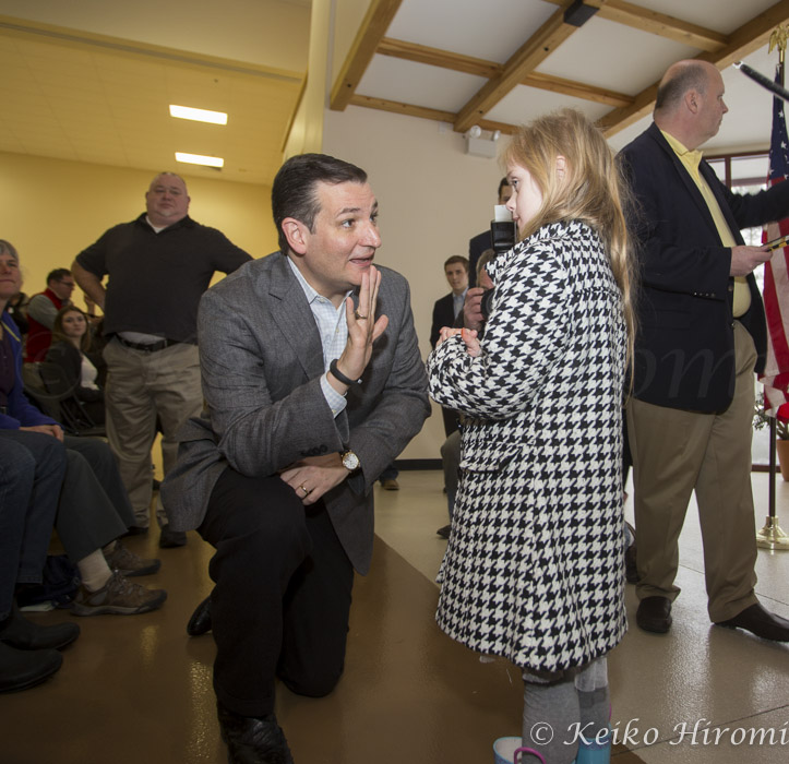 March 15, 2015 - Barrington, New Hampshire, United States: Senator Ted Cruz, R-Texas, a tea party favorite and presidential candidate in 2016, campaigns at the Strafford County Republican Committee Chili and Chat at Turbocam International.