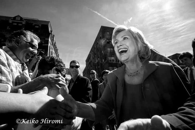 September 5, 2015, Portsmouth, NH USA: Hillary Clinton Democratic Presidential candidate greets people on streets in Portsmouth, NH. 