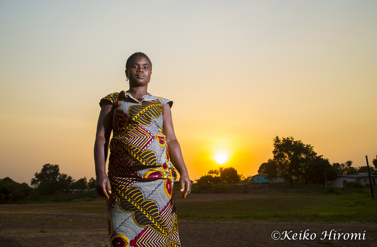 February 26, 2015: Ganba, Liberia: Portrait of a woman community activist in Ganba, Liberia.