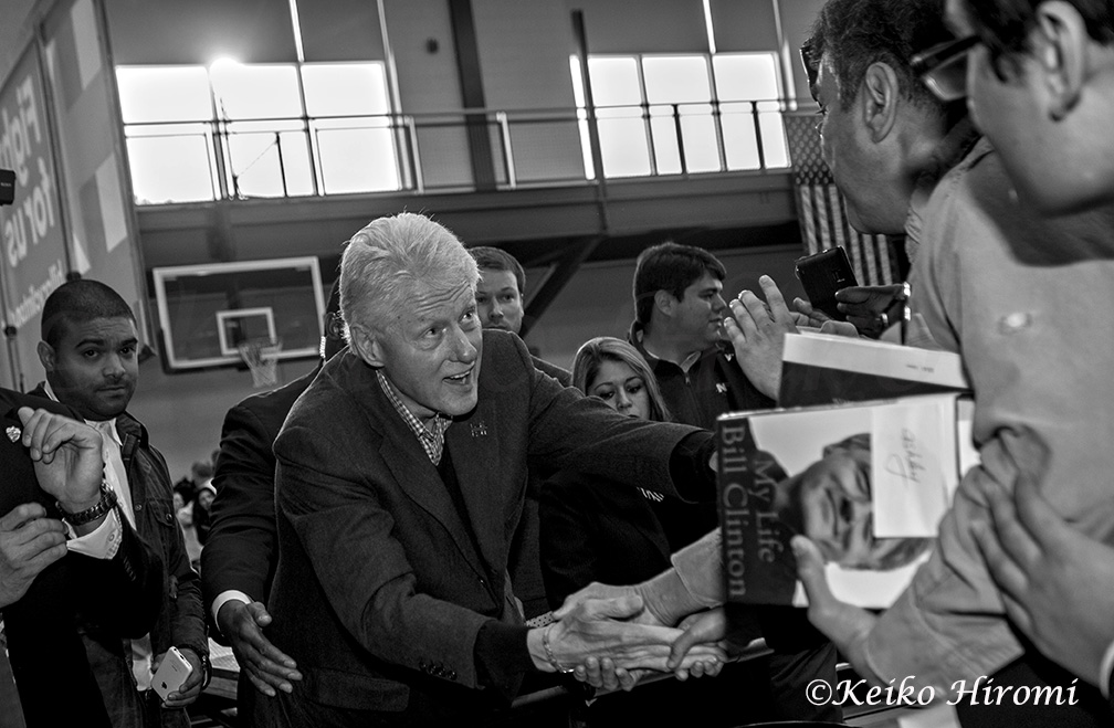 January 4, 2016, Nashua, New Hampshire, United States: President Bill Clinton campaigning for his wife, Hillary Clinton, at Nashua Community College.