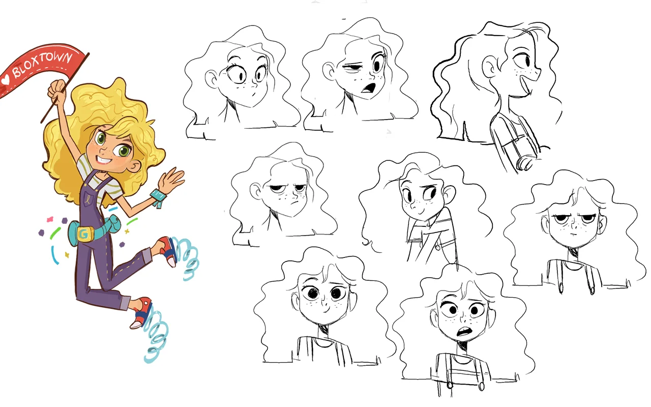 Goldie Blox Character Design