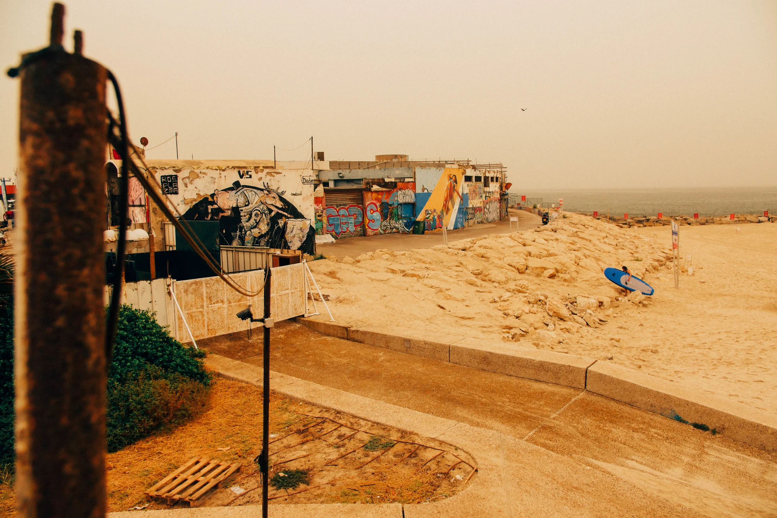 1st day of the storm in Tel Aviv